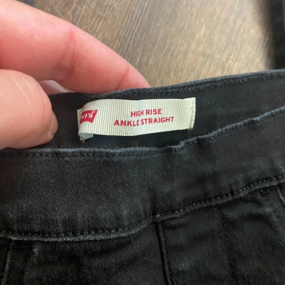 Levi's High Rise Ankle Straight Jeggings - Size 00 - Picture 5 of 7
